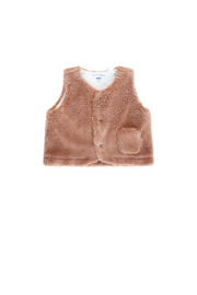 Petite Maison- Kato Fluffy gilette vest-Caramel