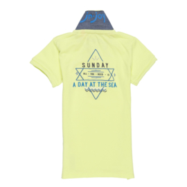 JnJoy-Girls Polo Shirt-Banana split-yellow