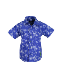 Blue Seven-Baby boys woven shirt- Ocean orig