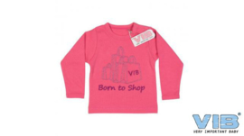 VIB-Girls T-Shirt Born to Shop -Rose