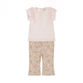 Dirkje-Meisjes 2 pce babypakje ss-Light peach