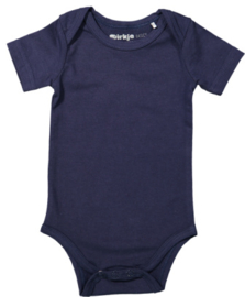 Dirkje-Baby Jongens romper korte mouw- Navy