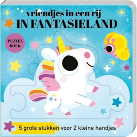 Image books-Puzzel boek-Vriendjes in een rij-in fantasieland