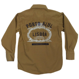 Porto Azul-Boys Overhemd met print- Sand