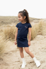 Koko Noko-Girls Niya Dress ss Bio Cotton-Navy