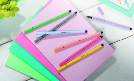 Stabilo pen 68 pastel etui- Viltstiften-C.W.-Multicolor