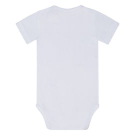 Dirkje-Baby romper korte mouw- Wit