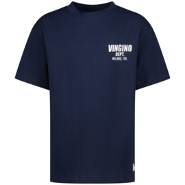 Vingino -Jongens  t-shirt -Basic-oversized- Dark blue