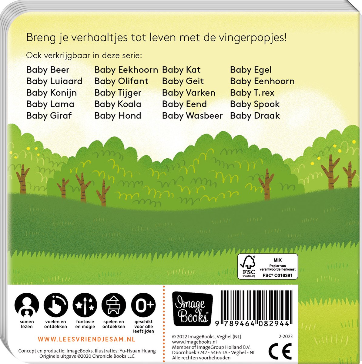 Image Books-Vingerpopboek-Baby Vos-Multi Color