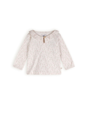 Petite Maison- T-shirt-Kaya met ruchesdetail-AOP Flower