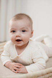 Little Dutch -T-shirt overslag lange mouw-Creme