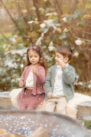 Little Dutch-Meisjes blouse lange mouw-Off white