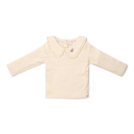Little Dutch-Meisjes t-shirt lange mouw- Zand melee