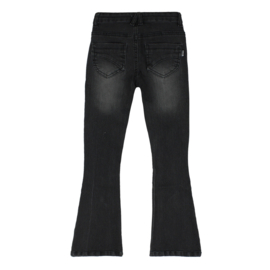 No Way Monday-Meisjes broek jeans Flared-Zwart