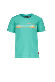 Bampidano Junior Boys short sleeve T-shirt Enzo plain with print CACTUS-Green