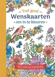 Deltas-Wenskaarten om in te kleuren-Feel good- Wit