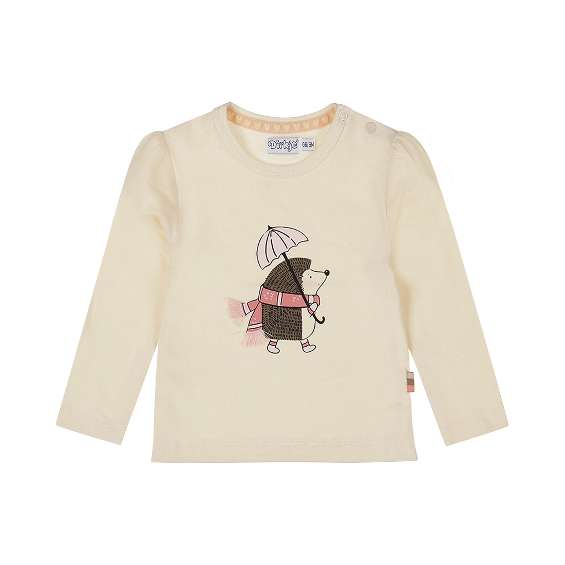 Dirkje-Meisjes T-shirt ls-Off white