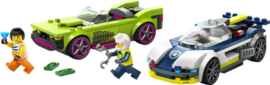 Lego City Politie Politiewagen en snelle autoachtervolging-60415