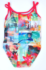 Lentiginni-Girls Toddler swimsuit- Multi clolour