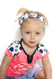B.Nosy-Baby girls shirt with contrast print sleeves-AO sprinkle