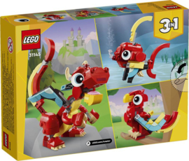LEGO Creator Rode draak-31145-rood