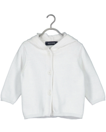 Blue Seven-Baby knitted cardigan, hood-White orig