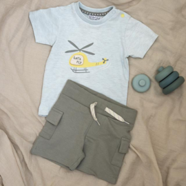 Dirkje-Jongens T-shirt Korte mouw- Licht Blauw