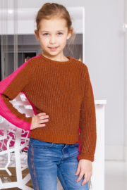 B.Nosy-Kids Meisjes pullover with lurex-Roze