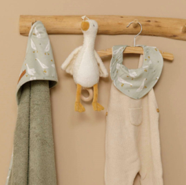 Little Dutch-Hooded Towel Little Goose-75x75 cm -Olijf