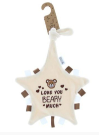 VIB-Tutteldoekje Love you BEARY much- Beige