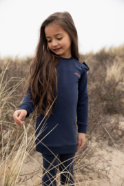 Koko Noko-Girls Nena Dress Ls Bio Cotton-Navy