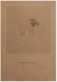 Snoozebaby Giftcard 460-baby on the way-sheep-Toffee brown