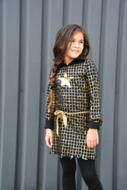 Lovestation22-Girls  Dress Goldstar- Black - Gold