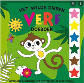 Intertat- Verf Doeboek-Wilde dieren-Green