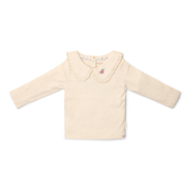 Little Dutch-Meisjes t-shirt lange mouw- Zand melee