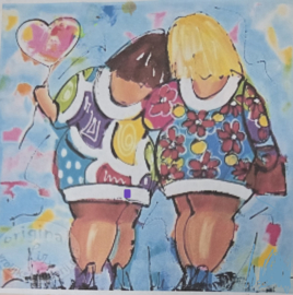 Workshop Dikke dames schilderen op canvasdoek