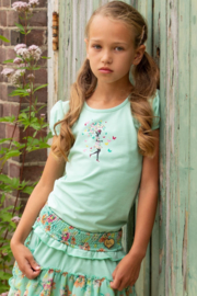 LoFff- Meisjes t-shirt Puffy Sleeve -Mint