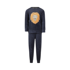Charlie Choe- Jongens velours set-Navy