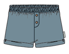 Little Dutch -Korte broek blauw Stone Blue