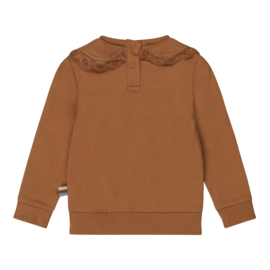 Dirkje-Meisjes sweater ls - Camel