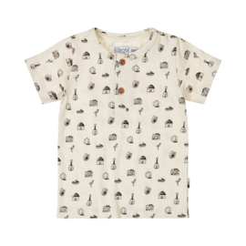 Dirkje-Jongens T-shirt Korte mouw-Off white