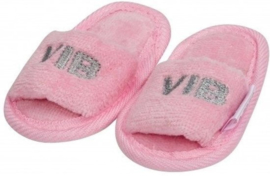 VIB-Girls Baby Slipper VIB' -Rose-silver