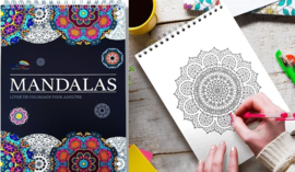 Kleurboek voor volwassenen 30 afb. Mandala's -White