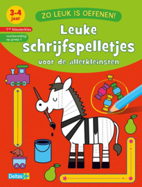 Deltas-Zo leuk is oefenen! - Leuke schrijfspelletjes (3-4 j)-Red