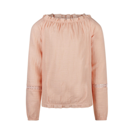 No Way Monday-Meisjes Blouse ls-Roze