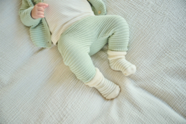 Petite Maison-  Seol gebreide broek- Sea foam