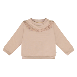 Ducky Beau-Baby Meisjes Sweater-Almond buff-Zand