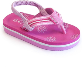 Libaco-Girls Flip-flops Giovo with suns on insole-pink