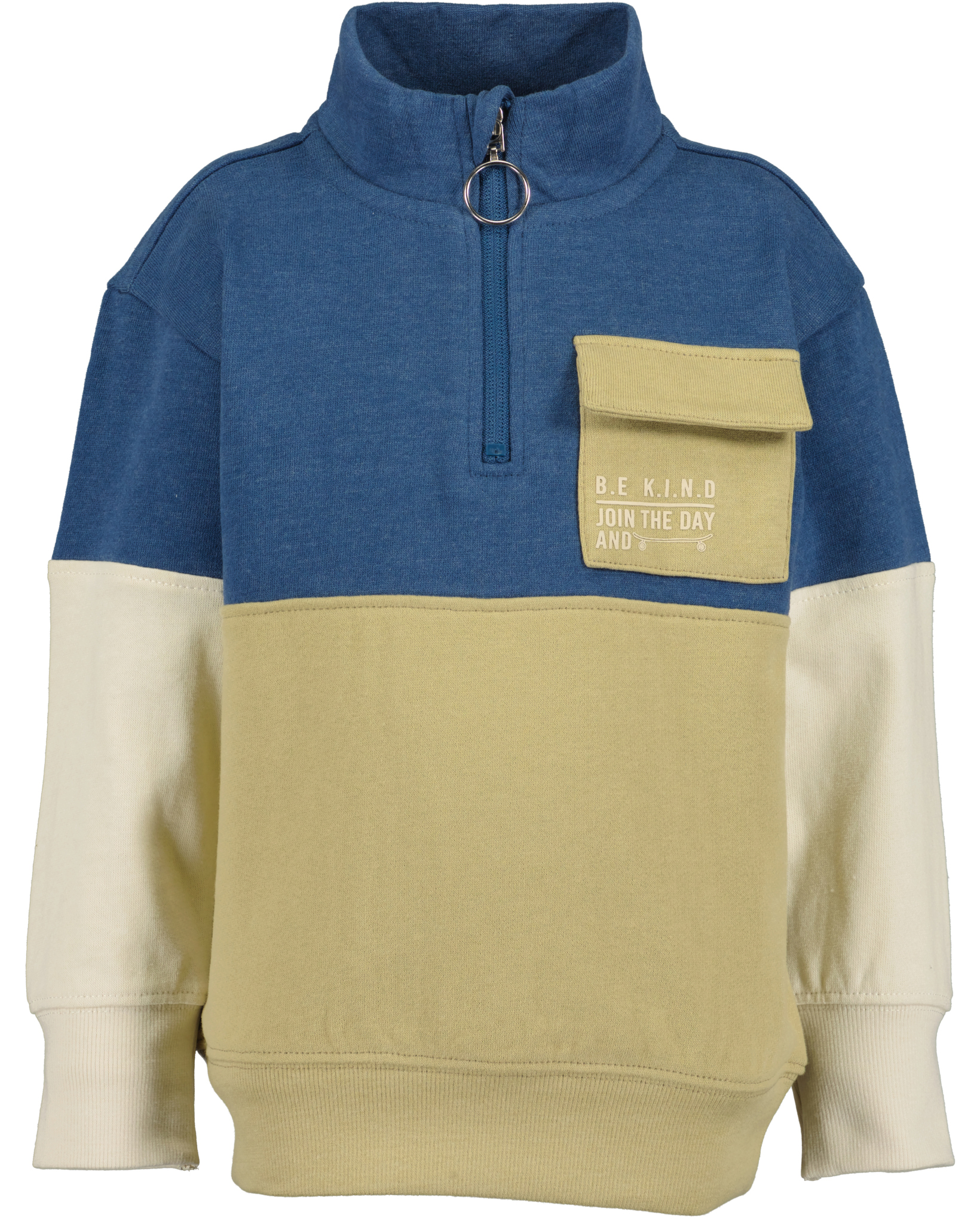 Blue Seven -Jongens sweater met rits-Oceaan