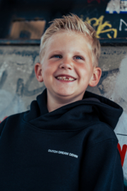 Dutch Dream Denim-Jongens sweater met capauchon-KUTOKA-Zwart